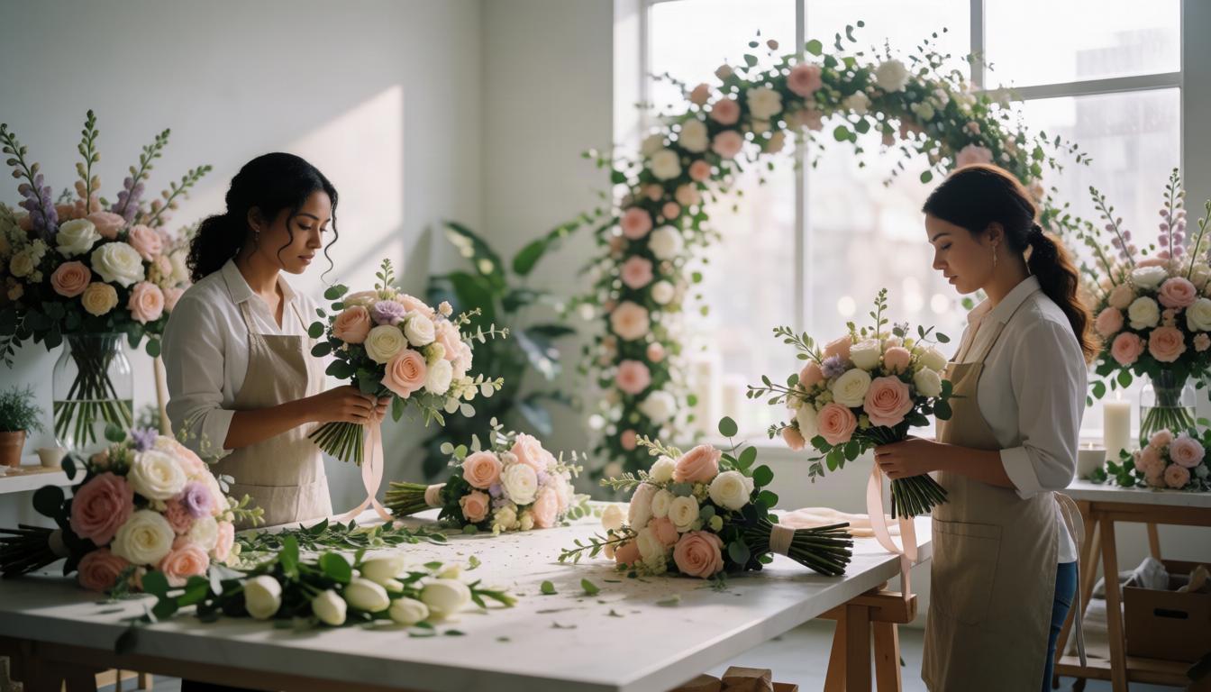 Wedding Flowers with a Beautiful Finish